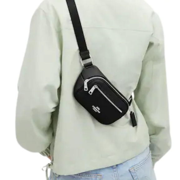 Used Coach Refined Pebble Leather Mini Belt bag - Picture 3 of 3